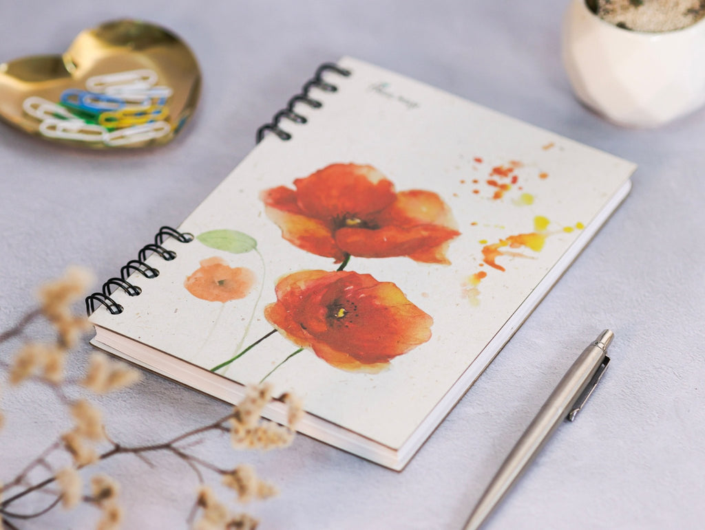 Libreta Amapola - Arte Amelia Mayo