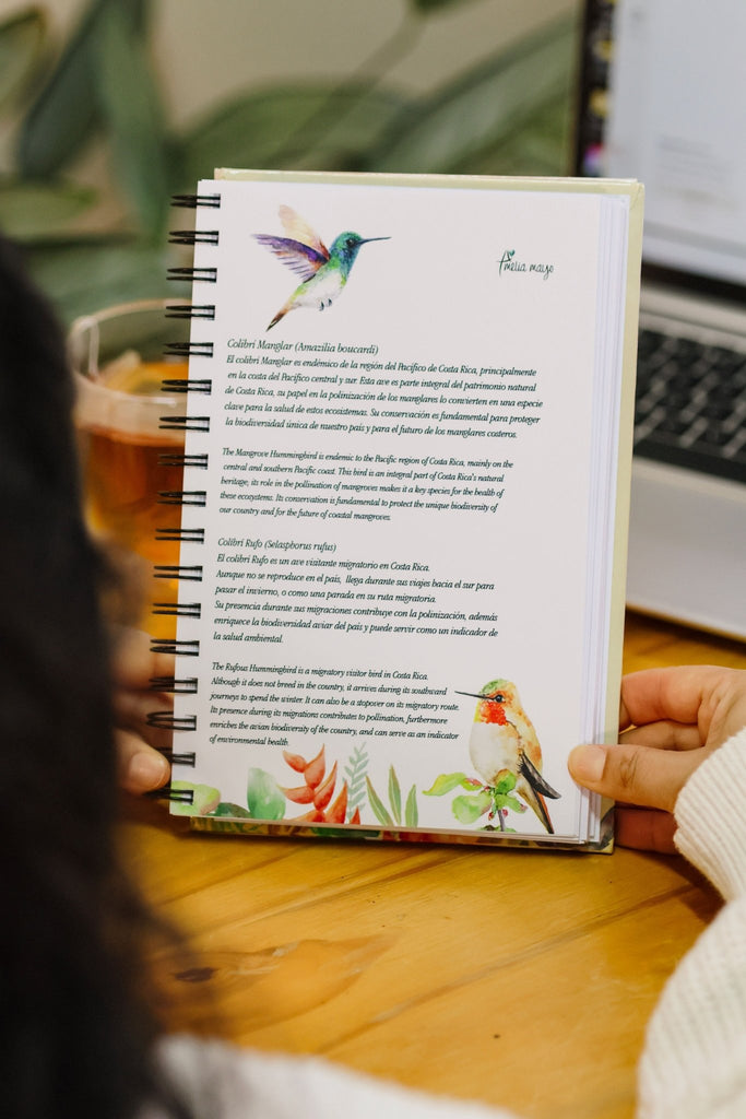Libreta Colibrí Duo - Manglar - Arte Amelia Mayo