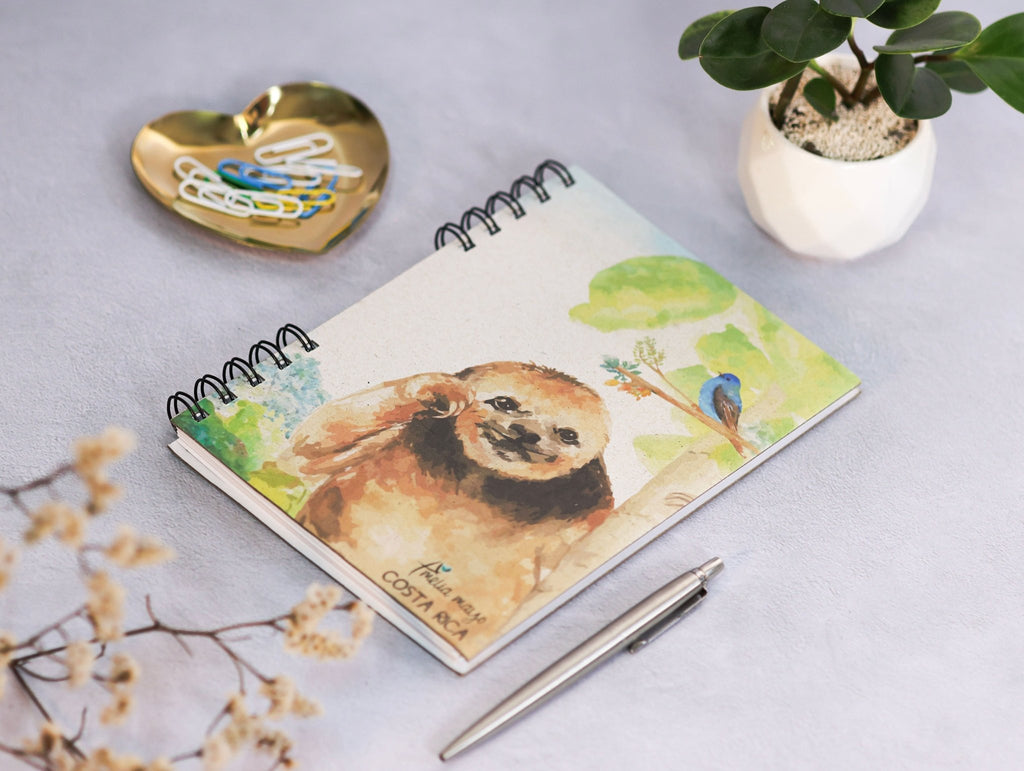 Libreta Oso Perezoso - Arte Amelia Mayo